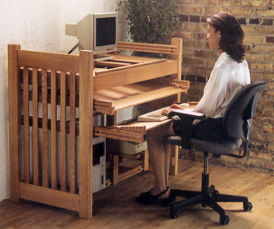 Computer Desks Computer Desk Wood Ergonomic Office Furniture Oak